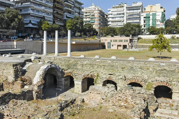 Yunanistan 'da Selanik Roma Forumu Harabeleri — Stok fotoğraf