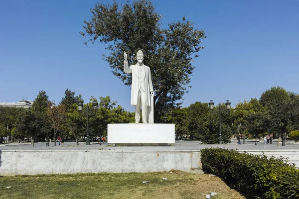 Estatua de Eleftherios Venizelos en Tesalónica, Grecia — Foto de Stock