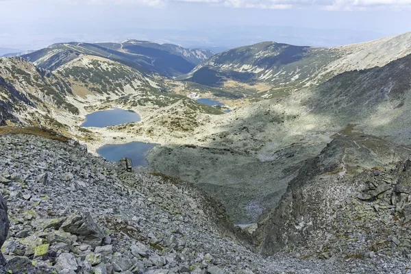 Панорамный вид с вершины Мусалы, горы Рила, Болгария — стоковое фото
