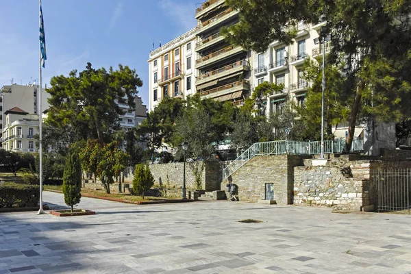 Agia sofia platz in der stadt thessaloniki, griechenland — Stockfoto