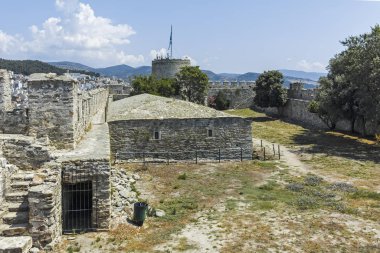Yunanistan 'ın Kavala kentindeki Kale Harabeleri