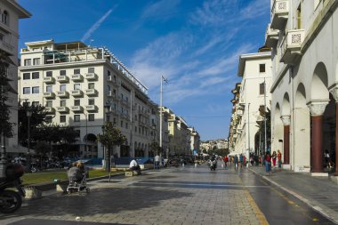 Yunanistan 'ın Selanik kentindeki Aristo Meydanı