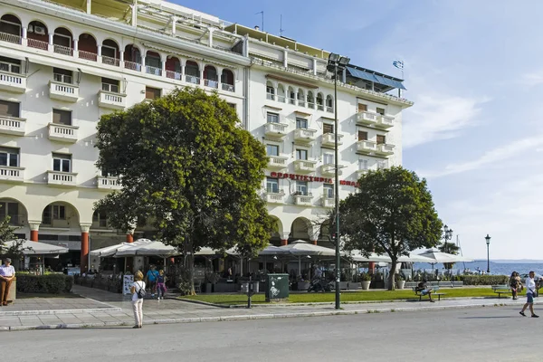 Plaza Aristóteles en el centro de la ciudad de Tesalónica, Grecia — Foto de Stock