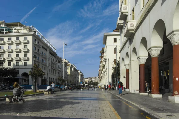 Plac Arystotelesa w centrum Salonik, Grecja — Zdjęcie stockowe