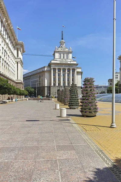 Nezavisimost (függetlenségi) tér a város Szófia, Bulgária — Stock Fotó