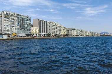 Yunanistan 'ın Selanik kentinin setine sahip şehir manzarası