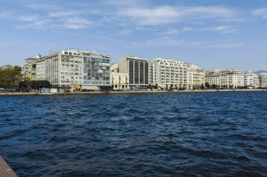 Yunanistan 'ın Selanik kentinin setine sahip şehir manzarası