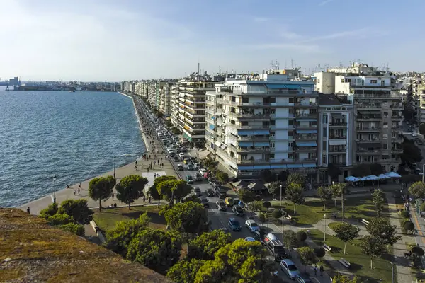 Yunanistan 'ın Selanik kentinin setine sahip şehir manzarası