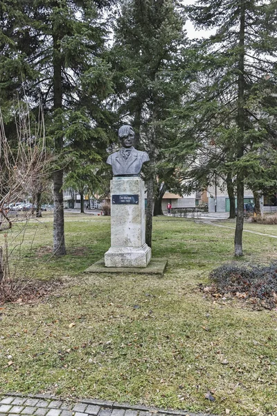 Jenis jalan dan Bangunan di kota Dimitrovgrad, Bulgaria — Stok Foto