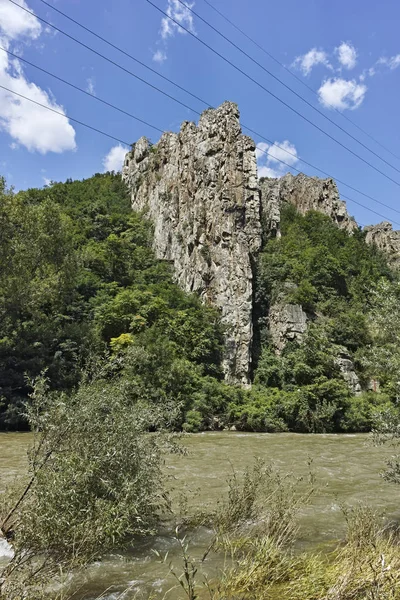 Ritlite-rock formations at Iskar River Gorge, Bulgaria — 图库照片