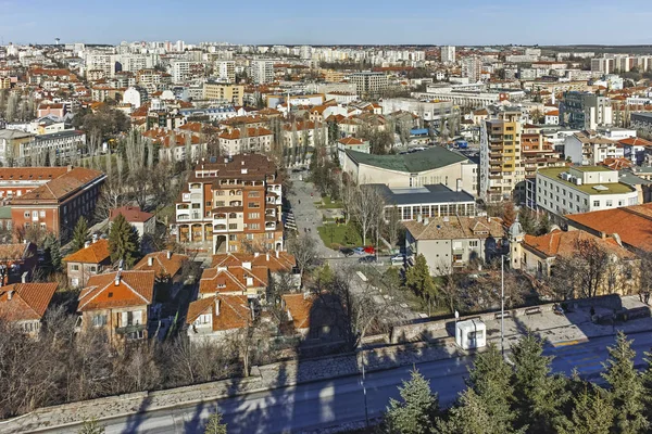 Панорамный вид на город Хасково, Болгария — стоковое фото