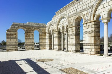 Bulgaristan 'ın Pliska kentindeki Büyük Bazilika kalıntıları