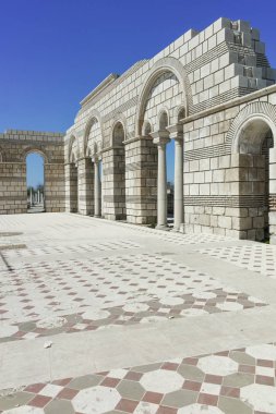 Bulgaristan 'ın Pliska kentindeki Büyük Bazilika kalıntıları