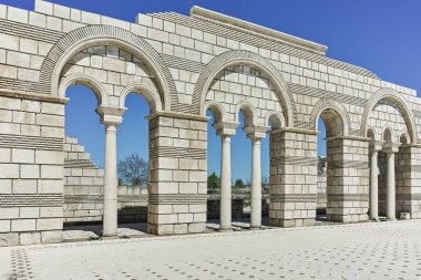 Bulgaristan 'ın Pliska kentindeki Büyük Bazilika kalıntıları