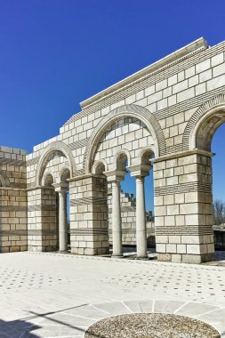 Bulgaristan 'ın Pliska kentindeki Büyük Bazilika kalıntıları