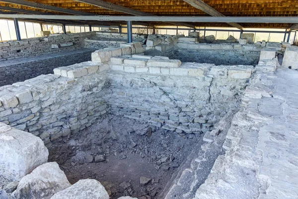 De hoofdstad van het eerste Bulgaarse keizerlijke fort Pliska — Stockfoto