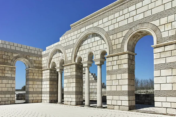 Bulgaristan 'ın Pliska kentindeki Büyük Bazilika kalıntıları