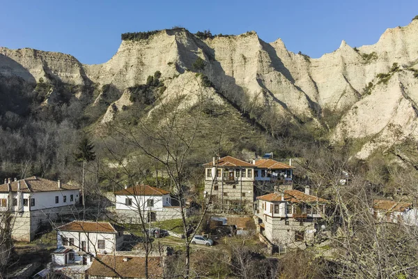 Panoramisch uitzicht op de stad van Melnik, Bulgarije — Stockfoto