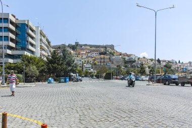 Yunanistan 'ın Kavala kentinden Panorama