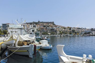 Yunanistan 'ın Kavala kentinden Panorama