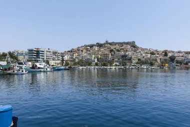 Yunanistan 'ın Kavala kentinden Panorama