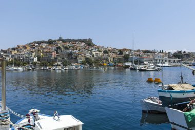 Yunanistan 'ın Kavala kentinden Panorama