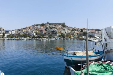 Yunanistan 'ın Kavala kentinden Panorama