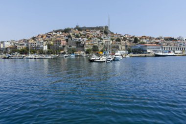Yunanistan 'ın Kavala kentinden Panorama