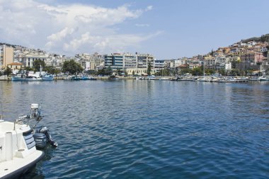 Yunanistan 'ın Kavala kentinden Panorama