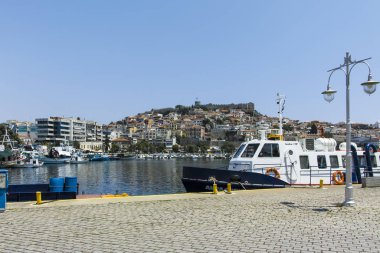 Yunanistan 'ın Kavala kentinden Panorama