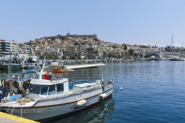 Yunanistan 'ın Kavala kentinden Panorama