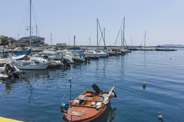 Yunanistan 'ın Kavala kentinden Panorama