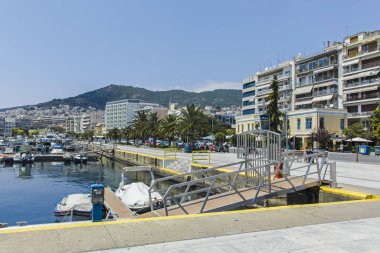 Yunanistan 'ın Kavala kentinden Panorama