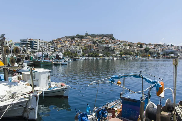 Yunanistan 'ın Kavala kentinden Panorama