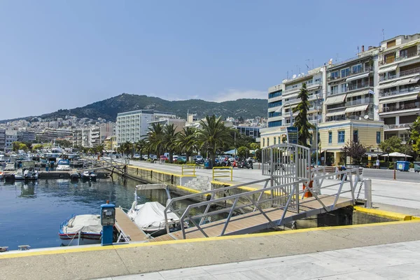 Panorama from embankment of Kavala, Greece — Stockfoto