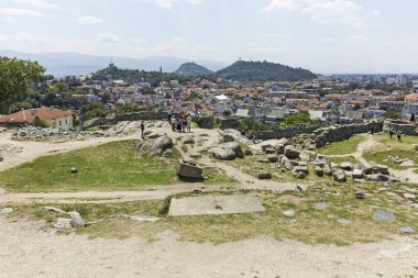 Bulgaristan 'ın Nebet Tepe tepesinden Filibe Panoraması