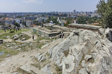Bulgaristan 'ın Nebet Tepe tepesinden Filibe Panoraması