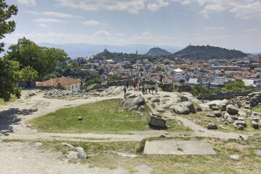 Bulgaristan 'ın Nebet Tepe tepesinden Filibe Panoraması