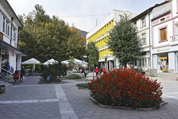 Panorama des Zentrums des Kurortes von devin, Bulgarien — Stockfoto