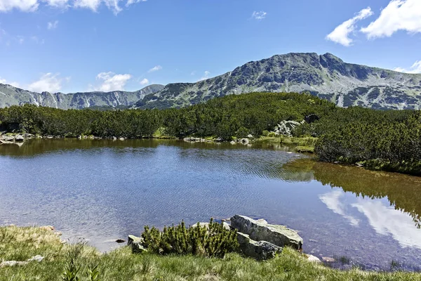 Kleine meren in de buurt van de visvijvers, Rila-gebergte, Bulgarije — Stockfoto