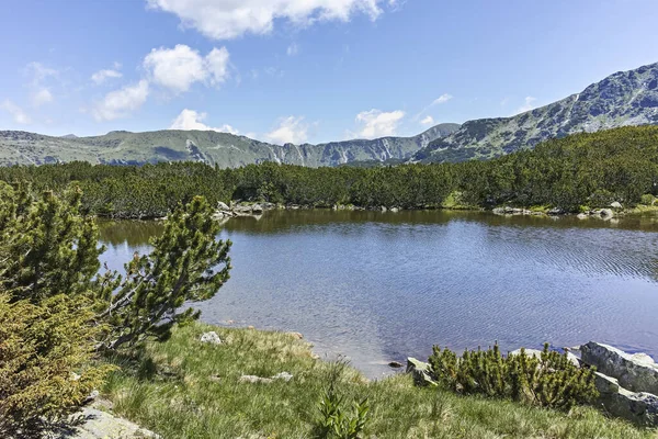 Små sjöar nära fisk sjöarna, Rila Mountain, Bulgarien — Stockfoto