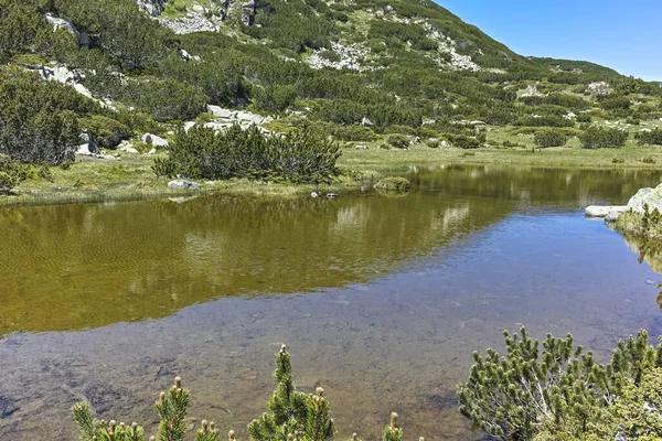 Danau kecil dekat The Fish Lakes, Rila gunung, Bulgaria — Stok Foto