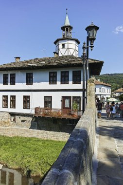 Medieval clock Tower in town of Tryavna, Bulgaria