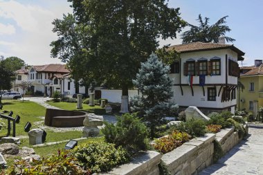 Bulgaristan 'ın eski kenti Filibe' deki evler ve sokaklar