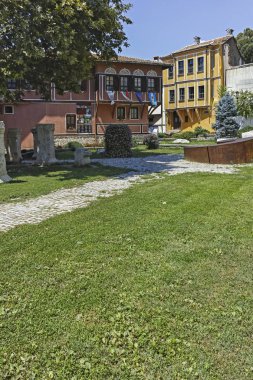 Bulgaristan 'ın eski kenti Filibe' deki evler ve sokaklar