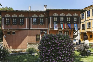 Bulgaristan 'ın eski kenti Filibe' deki evler ve sokaklar