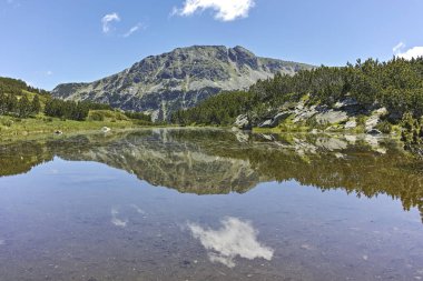 The Fish Lakes, Rila Dağı, Bulgaristan yakınlarındaki küçük göllü yaz manzarası