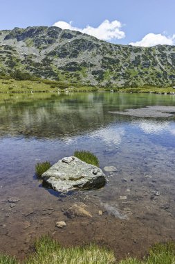The Fish Lakes, Rila Dağı, Bulgaristan yakınlarındaki küçük göllü yaz manzarası