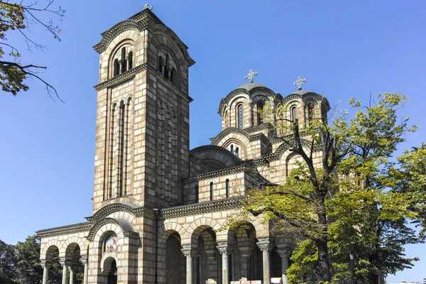 Bělehrad Srbsko Srpna 2019 Ortodoxní Kostel Marka Centru Města Bělehrad — Stock fotografie