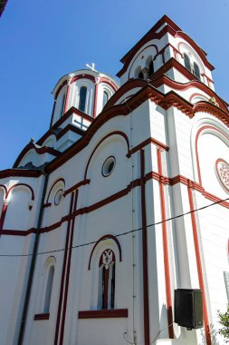 TUMAN MONASTERY, SERBIA - 11 Ağustos 2019: Golubac, Sumadija ve Batı Sırbistan yakınlarındaki Ortaçağ Tuman Manastırı